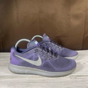 Nike Free RN Purple Running Training Shoe Athletic Sneaker Womens 8.5